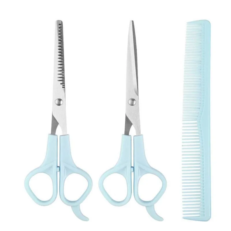 Conjunto De Tesouras Para Cortar Cabelo Para Bebês, 3 Peças De Aço Inoxidável