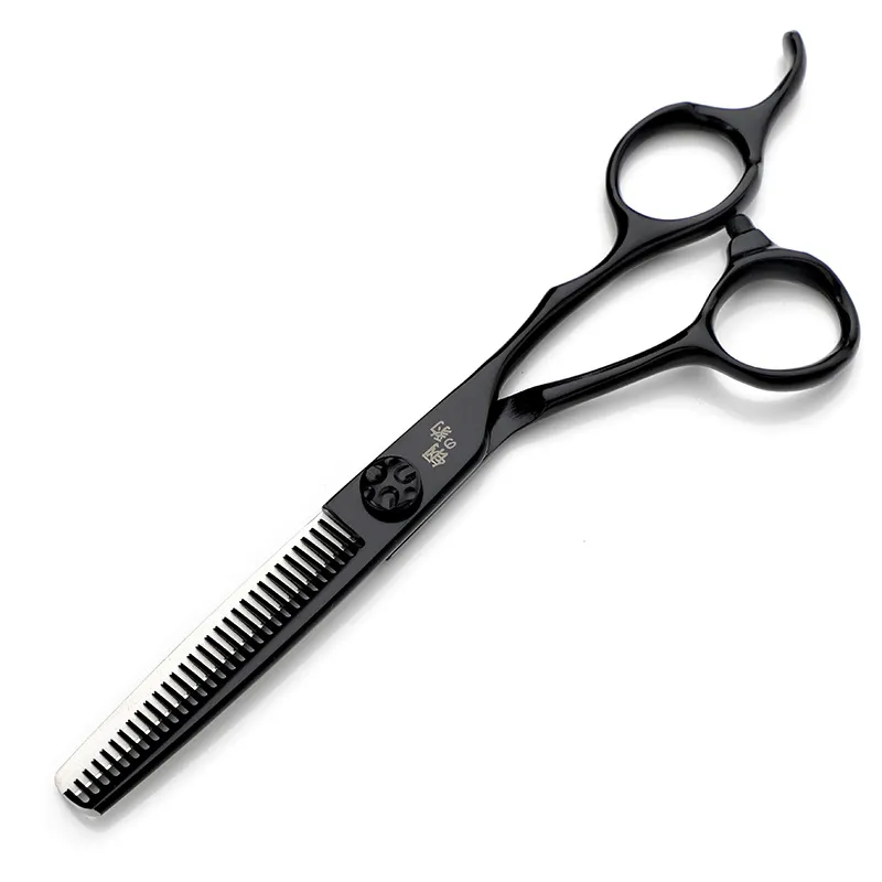 Tesoura De Cabelo Ralo Para Cabeleireiro Profissional 6 Cm Preta