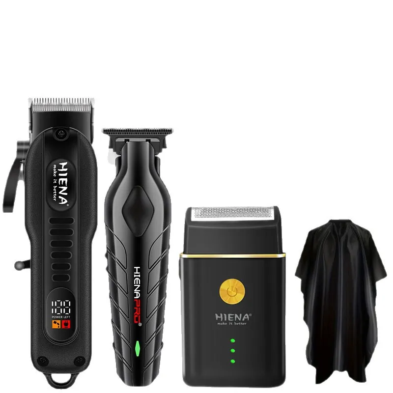 Kit De Máquina De Cortar Cabelo Elétrica, Aparador De Cabelo Recarregável Para Homens