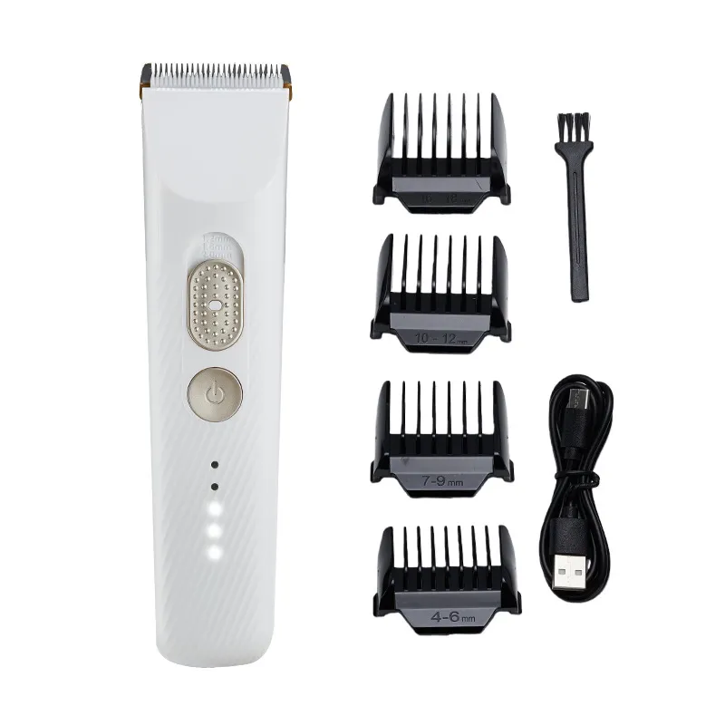Máquina De Cortar Cabelo, Cortador Elétrico Cerâmico Sem Fio, Branco