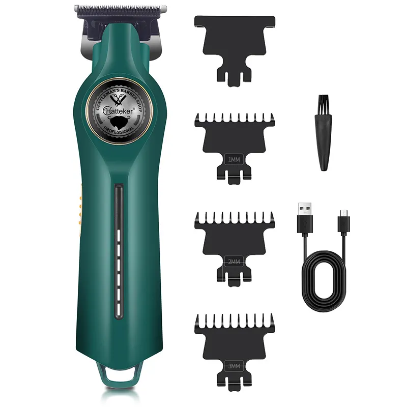 Máquina De Cortar Cabelo Green Professional Recarregável Usb Com Kit