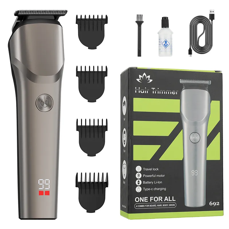 Máquina De Cortar Cabelo, Cortador De Calvície Recarregável Usb Para Homens