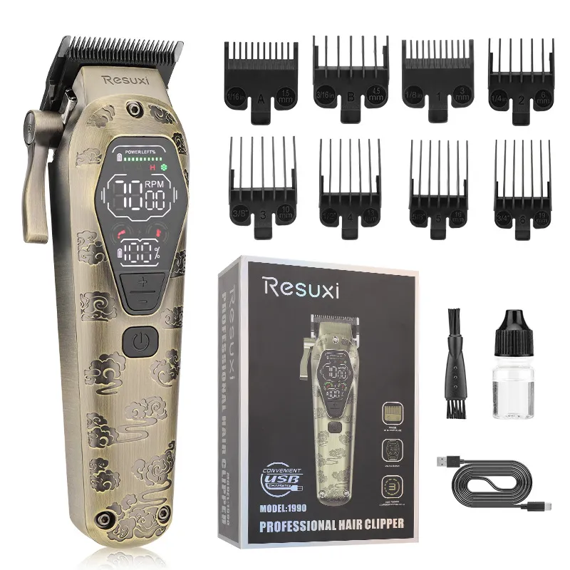 Display Digital 14 Em 1 Usb Recarregável Dourado