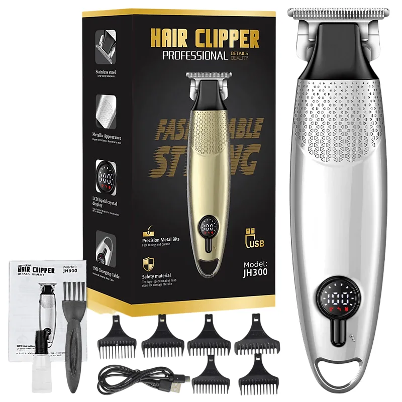 Máquina De Cortar Cabelo Elétrica, Aparador De Cabelo Recarregável Para Homens