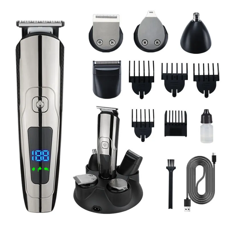 Aparador De Cabelo Elétrico Multifuncional Com Carga Usb