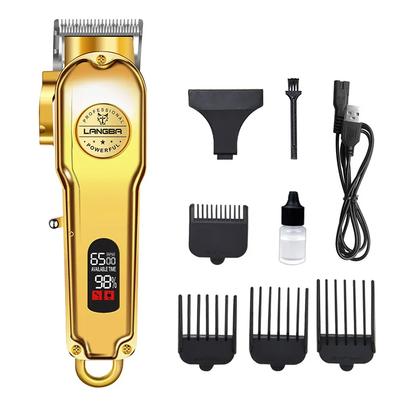 Máquina De Cortar Cabelo Para Animais De Estimação, Aparador Elétrico Para Cães, Dourado