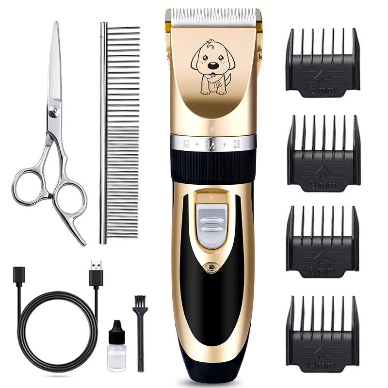 Kit De Higiene Para Cortar Pêlos De Animais De Estimação A88 Para Cães Gold Abs