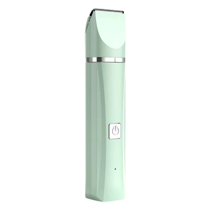 Máquina De Cortar Cabelo Para Animais De Estimação 4 Em 1 Verde Menta Recarregável Usb