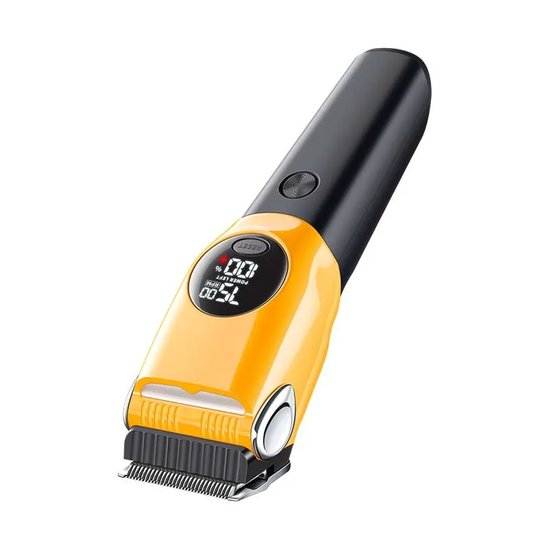 Kit De Corte De Cabelo Para Animais De Estimação Amarelo Com 6 Pentes, Usb Tipo C