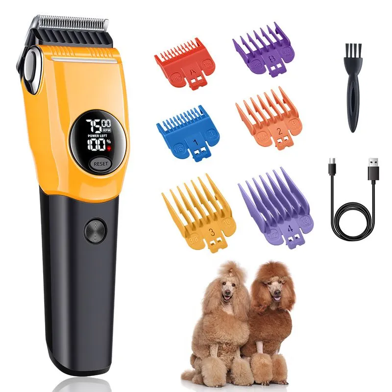 Telão Led Inteligente Para Cortar Pêlos De Animais De Estimação Com 6 Pentes De Guia
