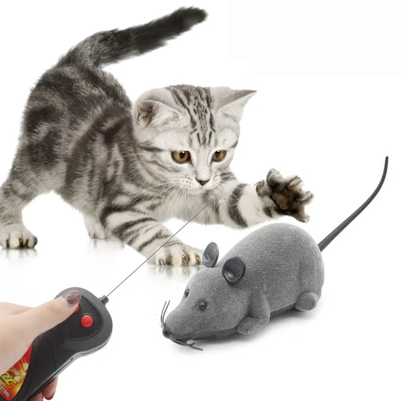 Brinquedo De Rato Rc Sem Fio Para Gatos, Para Brincadeiras Interativas Com Pets
