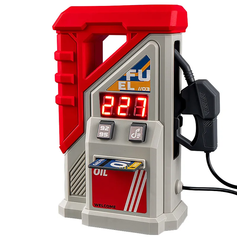 Conjunto De Brinquedo Posto De Gasolina Para Crianças Com Brincadeira De Faz De Conta E 3 Carrinhos