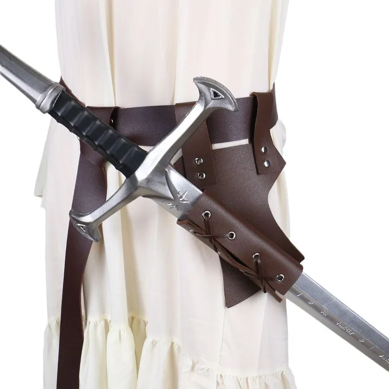 Conjunto De Cinto E Bainha Para Espada Viking Medieval Marrom Para Cosplay