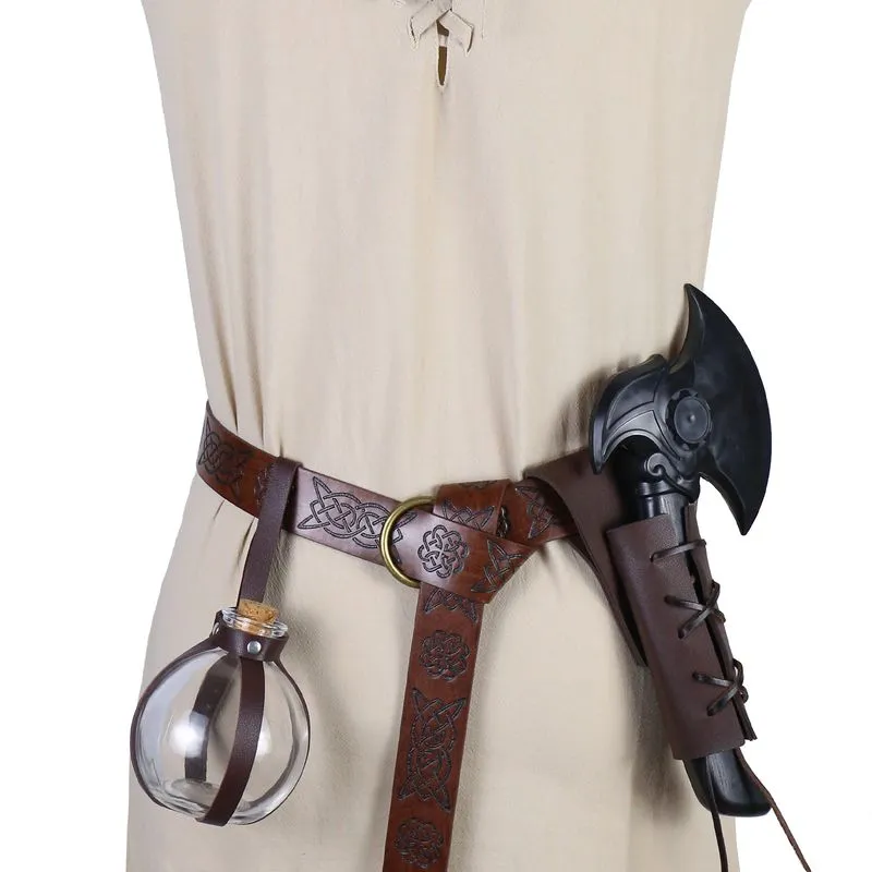 Conjunto De Cinto Para Cosplay Medieval Vikinga Celta Para Fantasia De Halloween