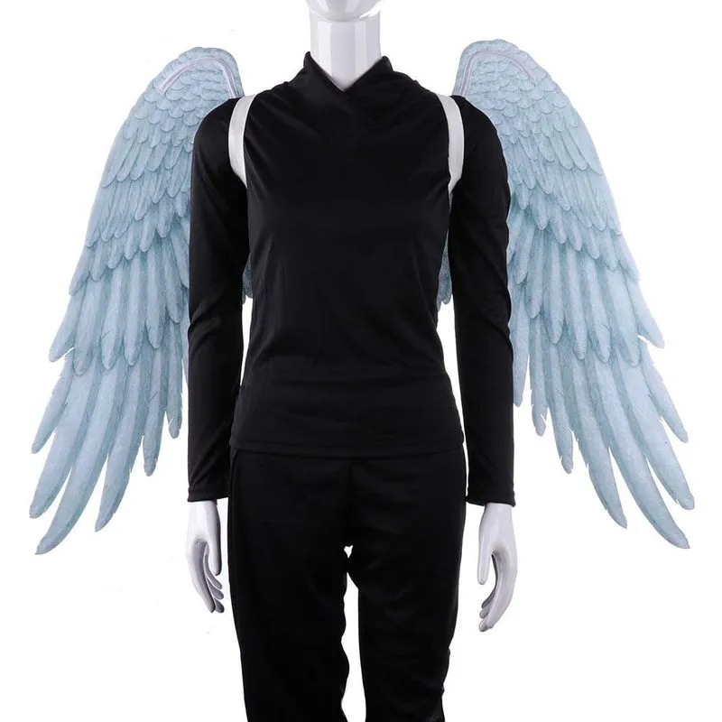 Acessório De Fantasia Asas De Anjo Grandes Brancas Para Adultos