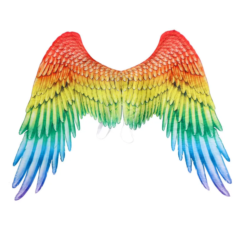 Asas De Anjo Arco-íris Para Fantasia De Halloween E Festa De Cosplay