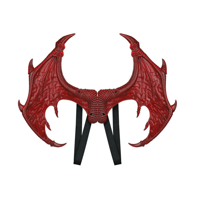 Acessório De Fantasia Asas De Dragão Vermelhas Para Halloween E Cosplay