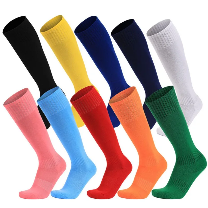 Meias De Futebol Cano Alto Para Crianças E Adultos - 10 Pares, Multicoloridas