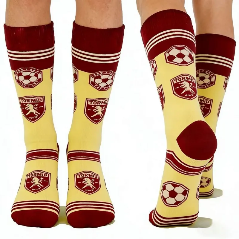 Meias Esportivas Cano Curto Para Futebol, 5 Pares, Masculinas, Algodão