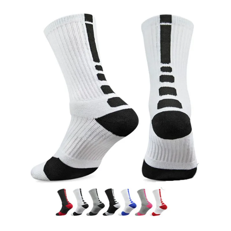 Meias Para Patinação Infantil Cano Médio Respiráveis, 7 Pares