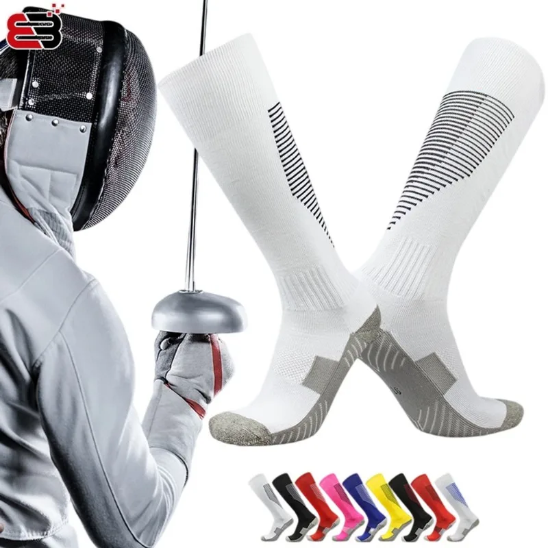 Meias De Esgrima Cano Alto 9 Pares Para Adultos E Jovens