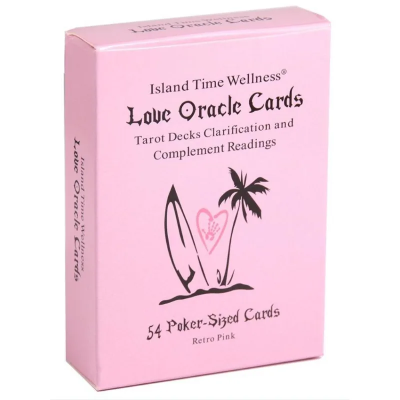 Baralho De Oráculo Do Amor E Bem-estar Tarot 44 Cartas Tema Rosa