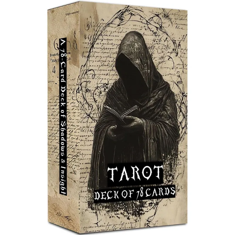 Cartas De Tarô Estilo Jornal Vintage Em Inglês – Baralho De 78 Cartas