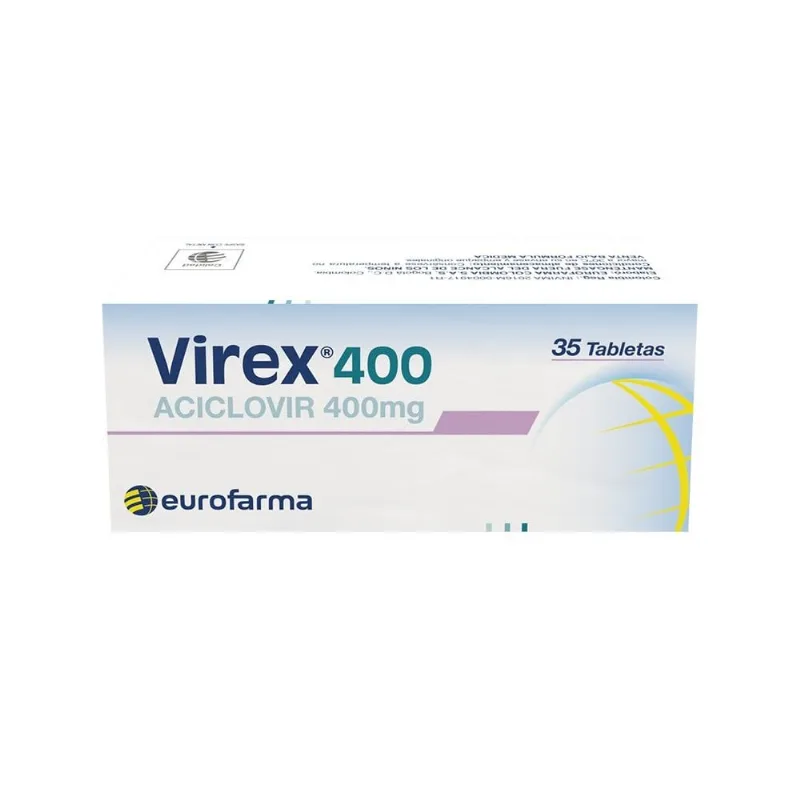 Aciclovir Virex 400 Mg 35 Tabletas