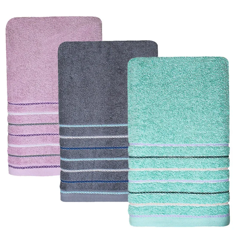 Toalla baño 70x140 cm Simone gris