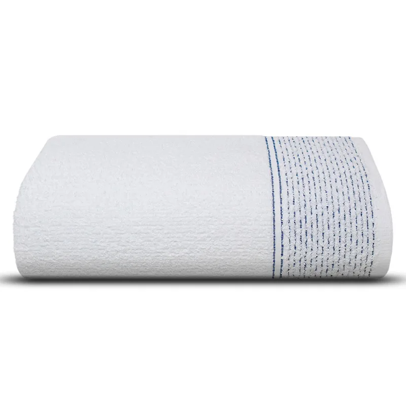 Toalla baño 7416Justa 70x140cm 450gr blanco/azul Cannon