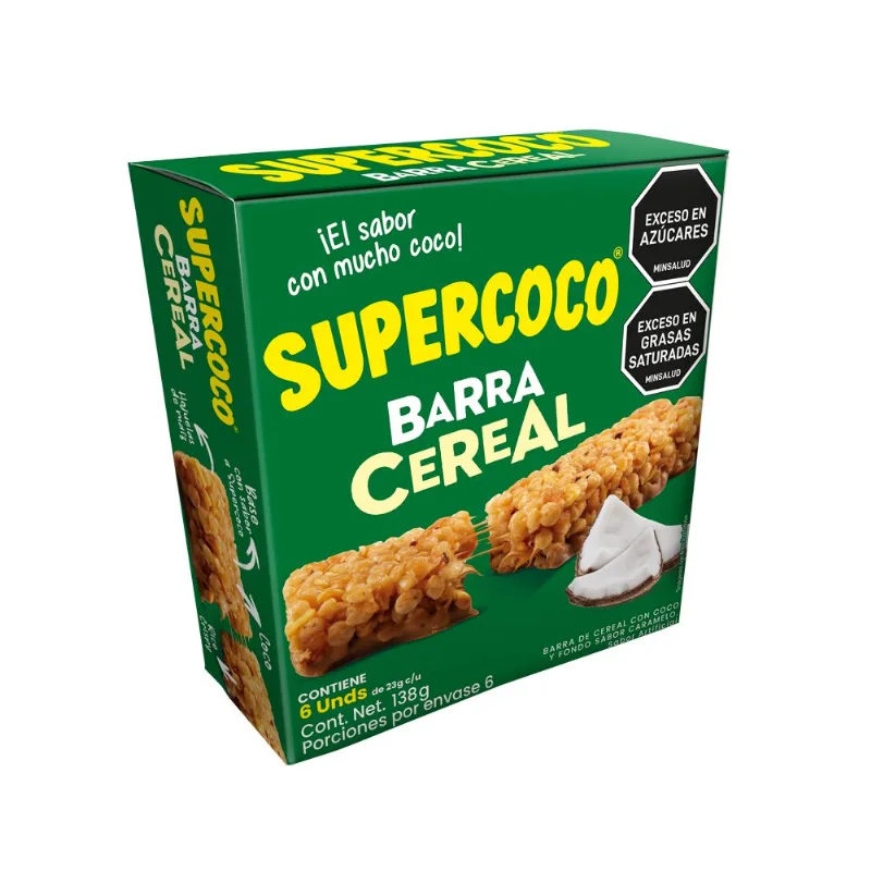 Barra de cereal SUPERCOCO con coco y caramelo (138 gr)