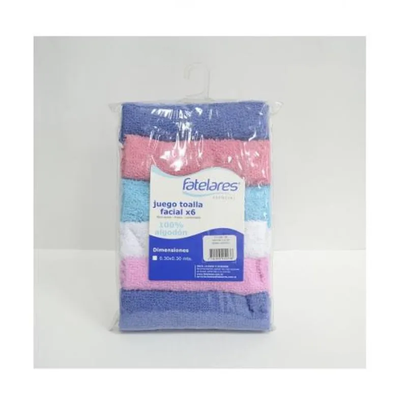 Setx6 toallas faciales surtido 290g FATELARES