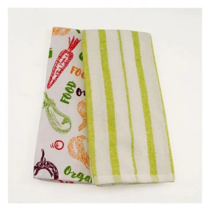 Set x2 limpiones verde rayas estamp FATELARES