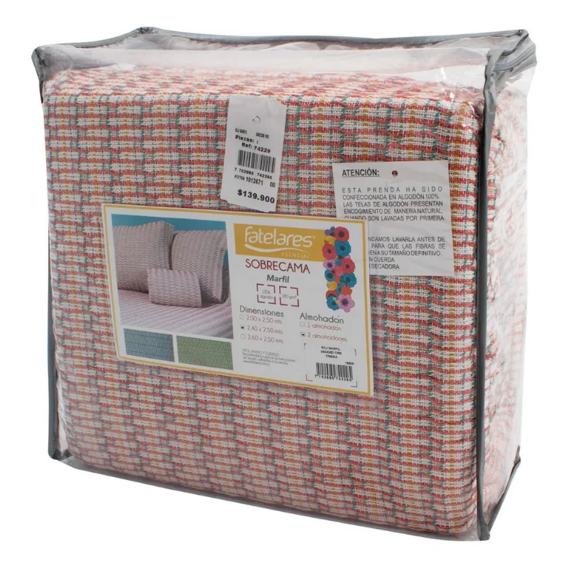 SOBREC 200X250 MARFIL+ALMOHADO FATELARES SCJ MARFIL SOBREC 00X50 MARFIL+ALMOHADO null CREMA