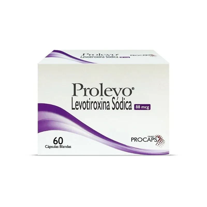 Prolevo Levotiroxina Sódica 88 Mcg 60 Cápsulas Blandas