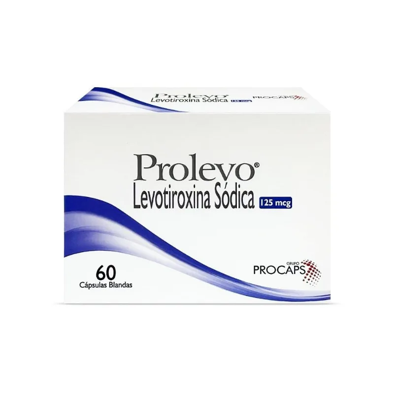 Prolevo Levotiroxina Sódica 125 Mcg 60 Cápsulas Blandas
