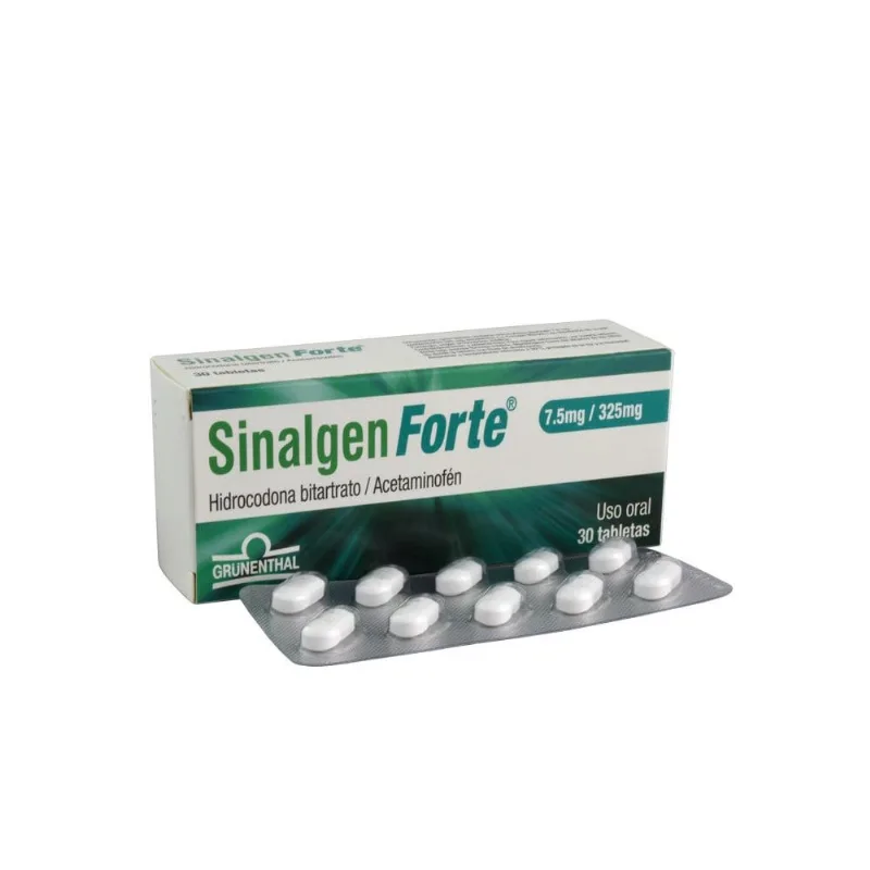 Sinalgen Forte 7.5 / 325 Mg Caja con 30 Tabletas