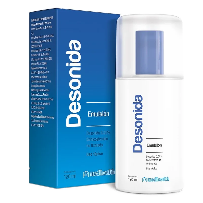 Desonida Emulsión 0.5 % Frasco con 120 Ml