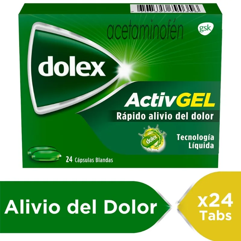 Dolex Activgel 500 Mg 24 Cápsulas Líquidas