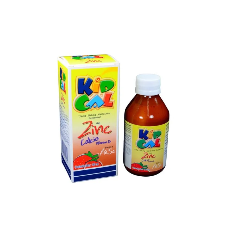 Kidcal Suspensión Caja con Frasco con 180 Ml - Sabor a Fresa