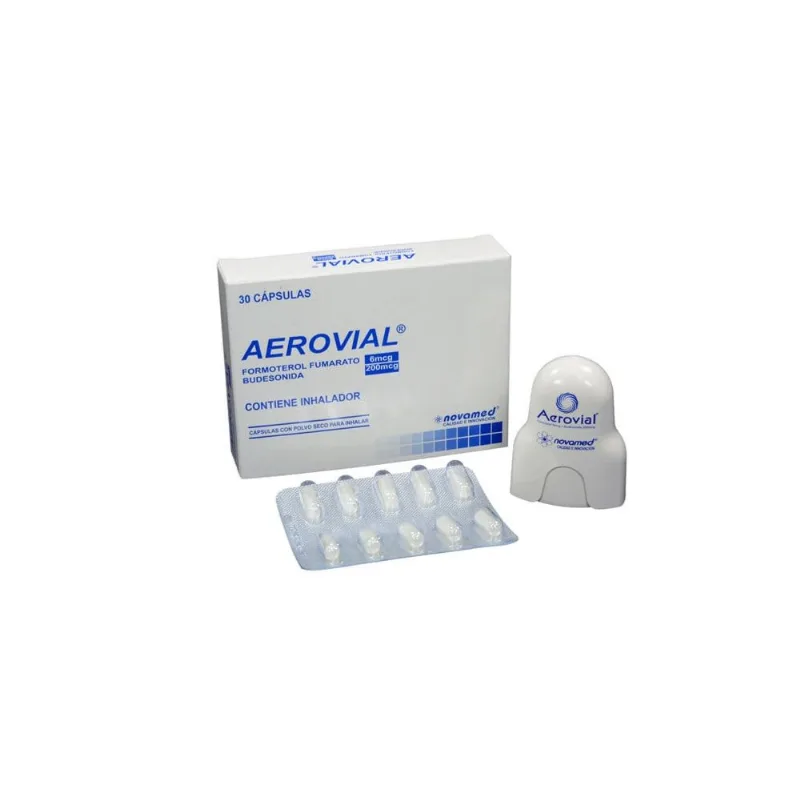 Aerovial Polvo 6 / 200 Mcg Caja con 30 Cápsulas con Inhalador