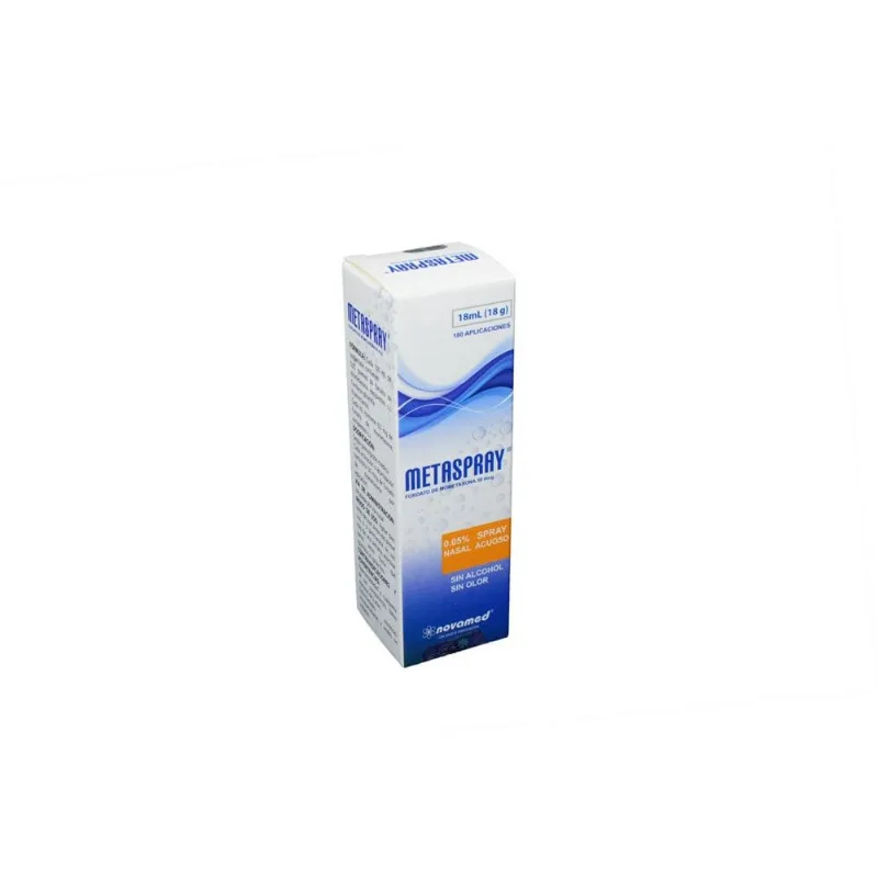 Metaspray 50 Mcg Caja con Spray Nasal Acuoso con 18 Ml