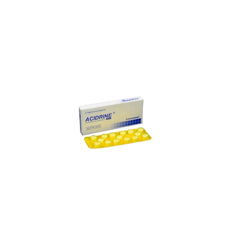 Acidrine 10 Mg Caja con 15 Tabletas Recubiertas