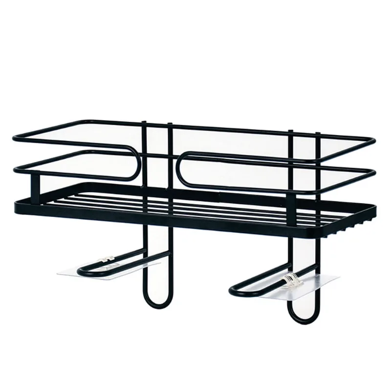 Organizador de baño Clásico negro 14x32x18.5cm Global Offer