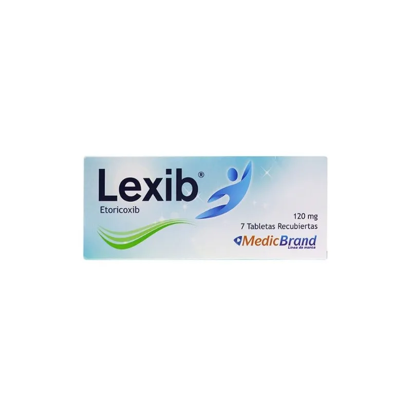 Lexib Etoricoxib 120 Mg 7 Tabletas Recubiertas