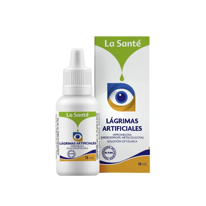 Lagrimas Artificiales Solución Oftálmica Caja con Frasco con 15 Ml