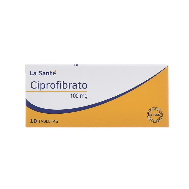 Ciprofibrato 100 Mg Caja con 10 Tabletas