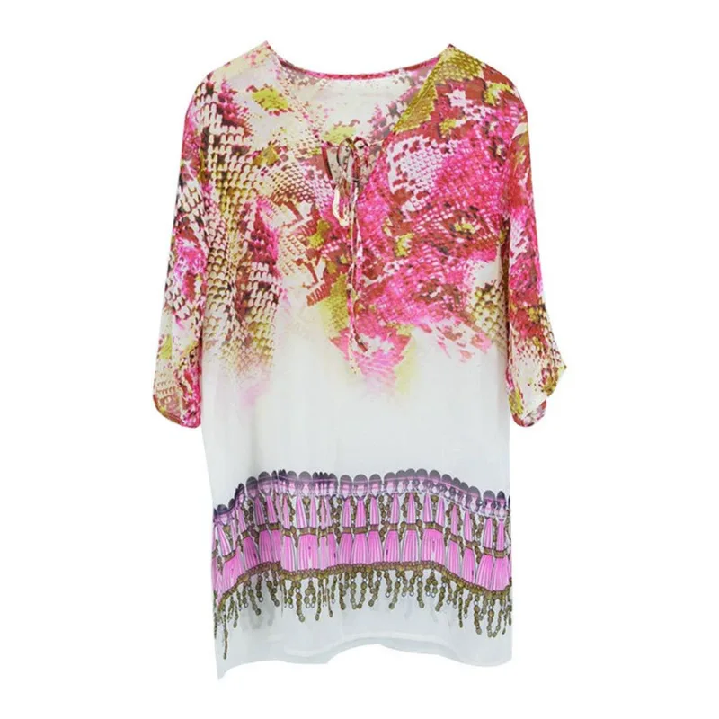 Casaco De Praia Com Estampa De Cobra, Chiffon, Leve