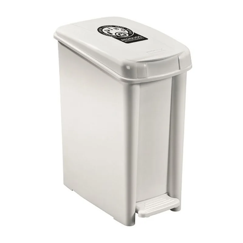 Basurero Pedal 10L Bl Aprov