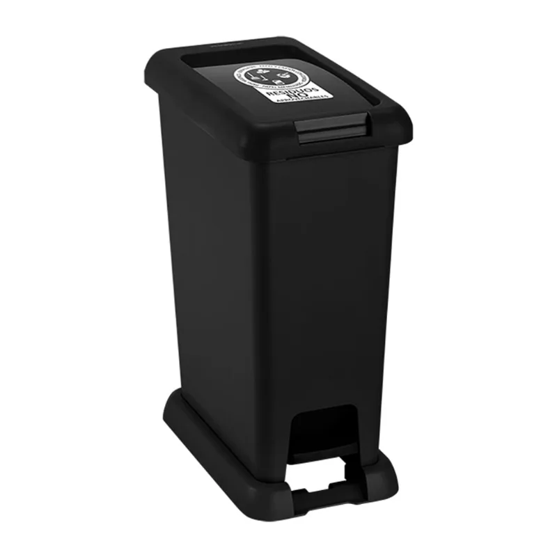 Basurero con pedal 20 litros Rimax Negro No Aprovechable (RX-12182)